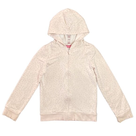 Isaac Mizrahi Light Zip Up Hoodie Pink Gold 7/8 - Picture 1 of 5